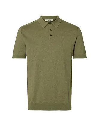 SELECTED | Poloshirt SLHBERG | grün